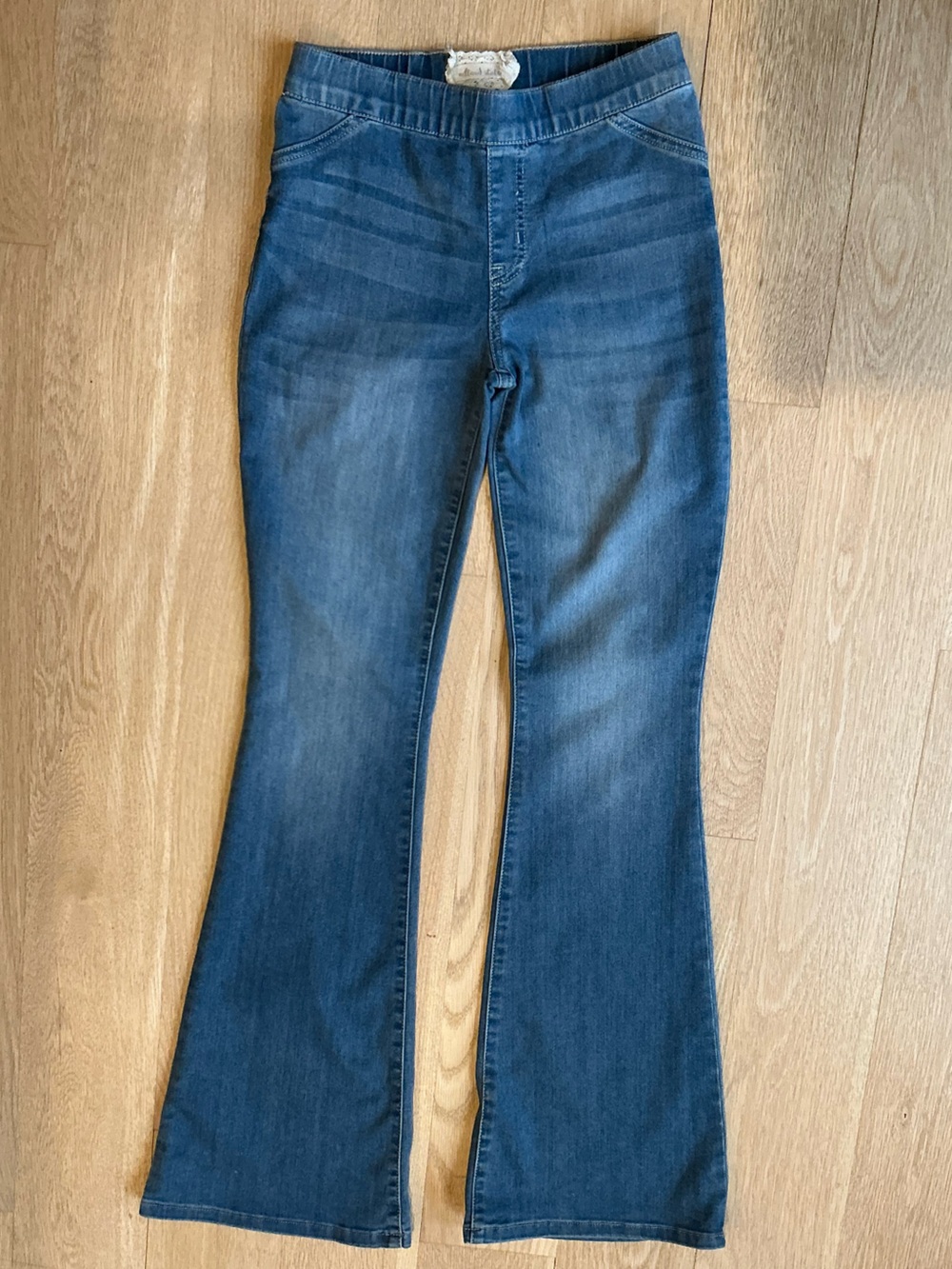 Altar'd State Mid-Rise Flare Boho Retro Stretch Pull-On Jeans Size XS